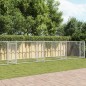 vidaXL Hundezwinger mit Türen Grau 12x2x1,5 m Verzinkter Stahl vidaXL Hundezwinger mit Türen Grau 12x2x1,5 m Verzinkter Stahl
