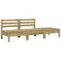 vidaXL Gartensofa mit Kissen und Hocker 2-Sitzer vidaXL Gartensofa mit Kissen und Hocker 2-Sitzer