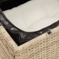 vidaXL Gartensofa mit Kissen 3-Sitzer Beige Poly Rattan vidaXL Gartensofa mit Kissen 3-Sitzer Beige Poly Rattan