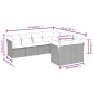 vidaXL 8-tlg. Garten-Sofagarnitur mit Kissen Beige Poly Rattan vidaXL 8-tlg. Garten-Sofagarnitur mit Kissen Beige Poly Rattan