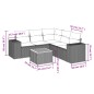 vidaXL 6-tlg. Garten-Sofagarnitur mit Kissen Beige Poly Rattan vidaXL 6-tlg. Garten-Sofagarnitur mit Kissen Beige Poly Rattan