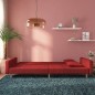 vidaXL Schlafsofa 2-Sitzer mit 2 Kissen Weinrot Stoff vidaXL Schlafsofa 2-Sitzer mit 2 Kissen Weinrot Stoff
