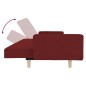 vidaXL Schlafsofa 2-Sitzer mit 2 Kissen Weinrot Stoff vidaXL Schlafsofa 2-Sitzer mit 2 Kissen Weinrot Stoff