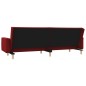 vidaXL Schlafsofa 2-Sitzer mit 2 Kissen Weinrot Stoff vidaXL Schlafsofa 2-Sitzer mit 2 Kissen Weinrot Stoff