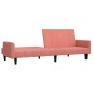 vidaXL Schlafsofa 2-Sitzer Rosa Samt vidaXL Schlafsofa 2-Sitzer Rosa Samt
