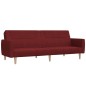 vidaXL Schlafsofa 2-Sitzer Weinrot Stoff vidaXL Schlafsofa 2-Sitzer Weinrot Stoff