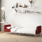 vidaXL Schlafsofa 2-Sitzer Weinrot Stoff vidaXL Schlafsofa 2-Sitzer Weinrot Stoff