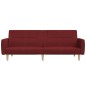 vidaXL Schlafsofa 2-Sitzer Weinrot Stoff vidaXL Schlafsofa 2-Sitzer Weinrot Stoff