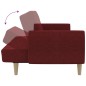 vidaXL Schlafsofa 2-Sitzer Weinrot Stoff vidaXL Schlafsofa 2-Sitzer Weinrot Stoff