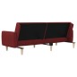 vidaXL Schlafsofa 2-Sitzer Weinrot Stoff vidaXL Schlafsofa 2-Sitzer Weinrot Stoff