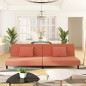 vidaXL Schlafsofa 2-Sitzer mit 2 Kissen Rosa Samt vidaXL Schlafsofa 2-Sitzer mit 2 Kissen Rosa Samt