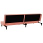 vidaXL Schlafsofa 2-Sitzer mit 2 Kissen Rosa Samt vidaXL Schlafsofa 2-Sitzer mit 2 Kissen Rosa Samt