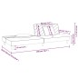 vidaXL Schlafsofa 2-Sitzer mit 2 Kissen Rosa Samt vidaXL Schlafsofa 2-Sitzer mit 2 Kissen Rosa Samt