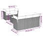 vidaXL 6-tlg. Garten-Sofagarnitur mit Kissen Beige Poly Rattan vidaXL 6-tlg. Garten-Sofagarnitur mit Kissen Beige Poly Rattan