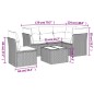 vidaXL 6-tlg. Garten-Sofagarnitur mit Kissen Beige Poly Rattan vidaXL 6-tlg. Garten-Sofagarnitur mit Kissen Beige Poly Rattan