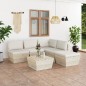 vidaXL 6-tlg. Garten-Sofagarnitur aus Paletten mit Kissen Fichtenholz vidaXL 6-tlg. Garten-Sofagarnitur aus Paletten mit Kissen Fichtenholz