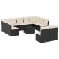 vidaXL 12-tlg. Garten-Sofagarnitur mit Kissen Schwarz Poly Rattan vidaXL 12-tlg. Garten-Sofagarnitur mit Kissen Schwarz Poly Rattan