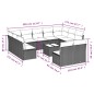 vidaXL 12-tlg. Garten-Sofagarnitur mit Kissen Schwarz Poly Rattan vidaXL 12-tlg. Garten-Sofagarnitur mit Kissen Schwarz Poly Rattan