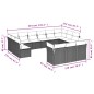 vidaXL 13-tlg. Garten-Sofagarnitur mit Kissen Beige Poly Rattan vidaXL 13-tlg. Garten-Sofagarnitur mit Kissen Beige Poly Rattan