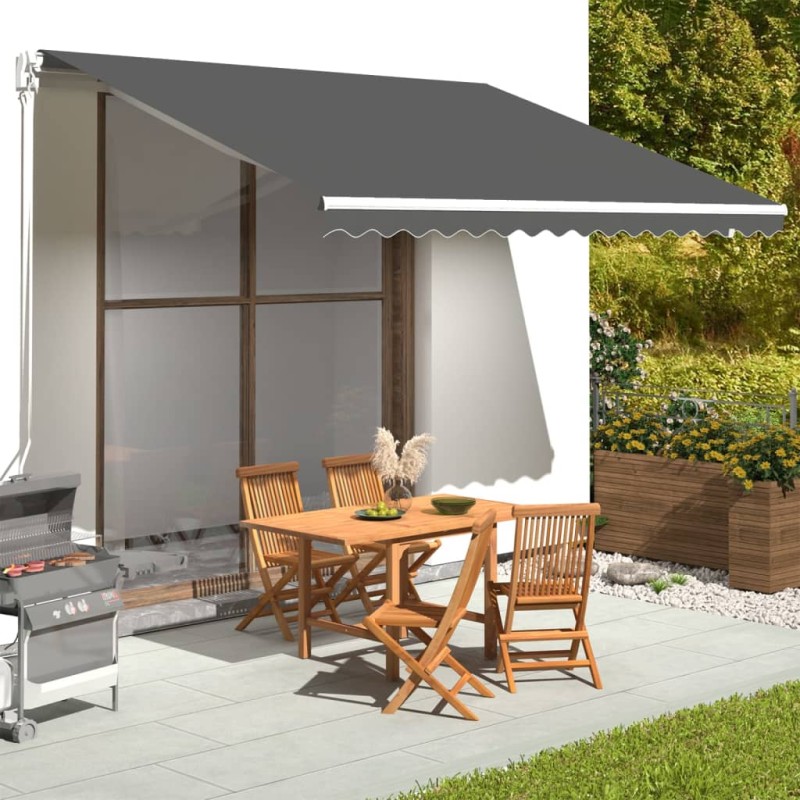 vidaXL Markisenbespannung Anthrazit 4x3,5 m vidaXL Markisenbespannung Anthrazit 4x3,5 m