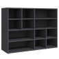 vidaXL Sideboard Grau 97x32x72 cm Holzwerkstoff vidaXL Sideboard Grau 97x32x72 cm Holzwerkstoff