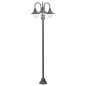 vidaXL Garten-Pollerleuchte E27 220 cm Aluminium 3-Laterne Bronze vidaXL Garten-Pollerleuchte E27 220 cm Aluminium 3-Laterne Bronze