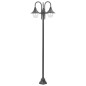 vidaXL Garten-Pollerleuchte E27 220 cm Aluminium 3-Laterne Bronze vidaXL Garten-Pollerleuchte E27 220 cm Aluminium 3-Laterne Bronze