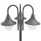 vidaXL Garten-Pollerleuchte E27 220 cm Aluminium 3-Laterne Bronze vidaXL Garten-Pollerleuchte E27 220 cm Aluminium 3-Laterne Bronze