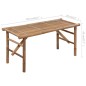 Klappbare Gartenbank mit Auflage 118 cm Bambus Klappbare Gartenbank mit Auflage 118 cm Bambus