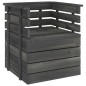vidaXL 8-tlg. Garten-Sofagarnitur aus Paletten Kiefernholz Dunkelgrau vidaXL 8-tlg. Garten-Sofagarnitur aus Paletten Kiefernholz Dunkelgrau