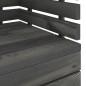 vidaXL 8-tlg. Garten-Sofagarnitur aus Paletten Kiefernholz Dunkelgrau vidaXL 8-tlg. Garten-Sofagarnitur aus Paletten Kiefernholz Dunkelgrau