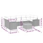 vidaXL 8-tlg. Garten-Sofagarnitur mit Kissen Schwarz Poly Rattan vidaXL 8-tlg. Garten-Sofagarnitur mit Kissen Schwarz Poly Rattan