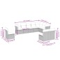 vidaXL 10-tlg. Garten-Sofagarnitur mit Kissen Beige Poly Rattan vidaXL 10-tlg. Garten-Sofagarnitur mit Kissen Beige Poly Rattan