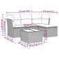 vidaXL 5-tlg. Garten-Sofagarnitur mit Kissen Beige Poly Rattan vidaXL 5-tlg. Garten-Sofagarnitur mit Kissen Beige Poly Rattan