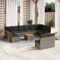 vidaXL 13-tlg. Garten-Sofagarnitur mit Kissen Grau Poly Rattan vidaXL 13-tlg. Garten-Sofagarnitur mit Kissen Grau Poly Rattan