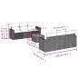 vidaXL 7-tlg. Garten-Sofagarnitur mit Kissen Schwarz Poly Rattan vidaXL 7-tlg. Garten-Sofagarnitur mit Kissen Schwarz Poly Rattan