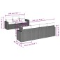 vidaXL 8-tlg. Garten-Sofagarnitur mit Kissen Schwarz Poly Rattan vidaXL 8-tlg. Garten-Sofagarnitur mit Kissen Schwarz Poly Rattan