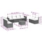 vidaXL 9-tlg. Garten-Sofagarnitur mit Kissen Beige Poly Rattan vidaXL 9-tlg. Garten-Sofagarnitur mit Kissen Beige Poly Rattan