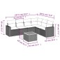 vidaXL 7-tlg. Garten-Sofagarnitur mit Kissen Grau Poly Rattan vidaXL 7-tlg. Garten-Sofagarnitur mit Kissen Grau Poly Rattan