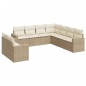 vidaXL 9-tlg. Garten-Sofagarnitur mit Kissen Beige Poly Rattan vidaXL 9-tlg. Garten-Sofagarnitur mit Kissen Beige Poly Rattan
