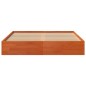 vidaXL Massivholzbett Wachsbraun 140x190 cm Kiefer vidaXL Massivholzbett Wachsbraun 140x190 cm Kiefer