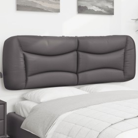 vidaXL Kopfteil-Kissen Grau 160 cm Kunstleder