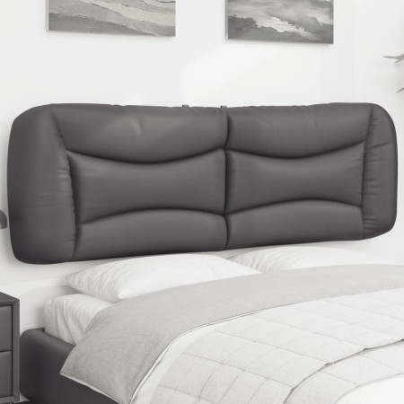 vidaXL Kopfteil-Kissen Grau 160 cm Kunstleder