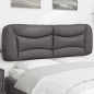 vidaXL Kopfteil-Kissen Grau 160 cm Kunstleder