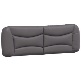 vidaXL Kopfteil-Kissen Grau 160 cm Kunstleder