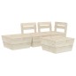 4-tlg. Garten-Paletten-Lounge-Set Imprägniertes Fichtenholz 4-tlg. Garten-Paletten-Lounge-Set Imprägniertes Fichtenholz