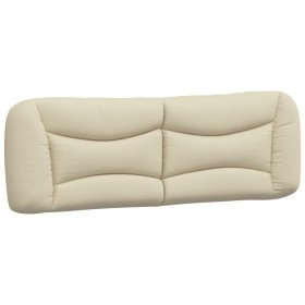 vidaXL Kopfteil-Kissen Creme 160 cm Stoff