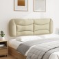 vidaXL Kopfteil-Kissen Creme 160 cm Stoff