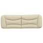 vidaXL Kopfteil-Kissen Creme 160 cm Stoff