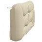 vidaXL Kopfteil-Kissen Creme 160 cm Stoff